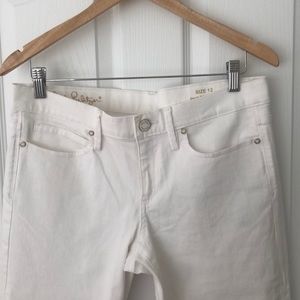 Lilly Pulitzer white skinny jeans